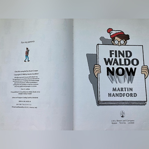 Find Waldo Now - Red Hardcover Book 
c.1988 by Martin Handford - Picture 10 of 12